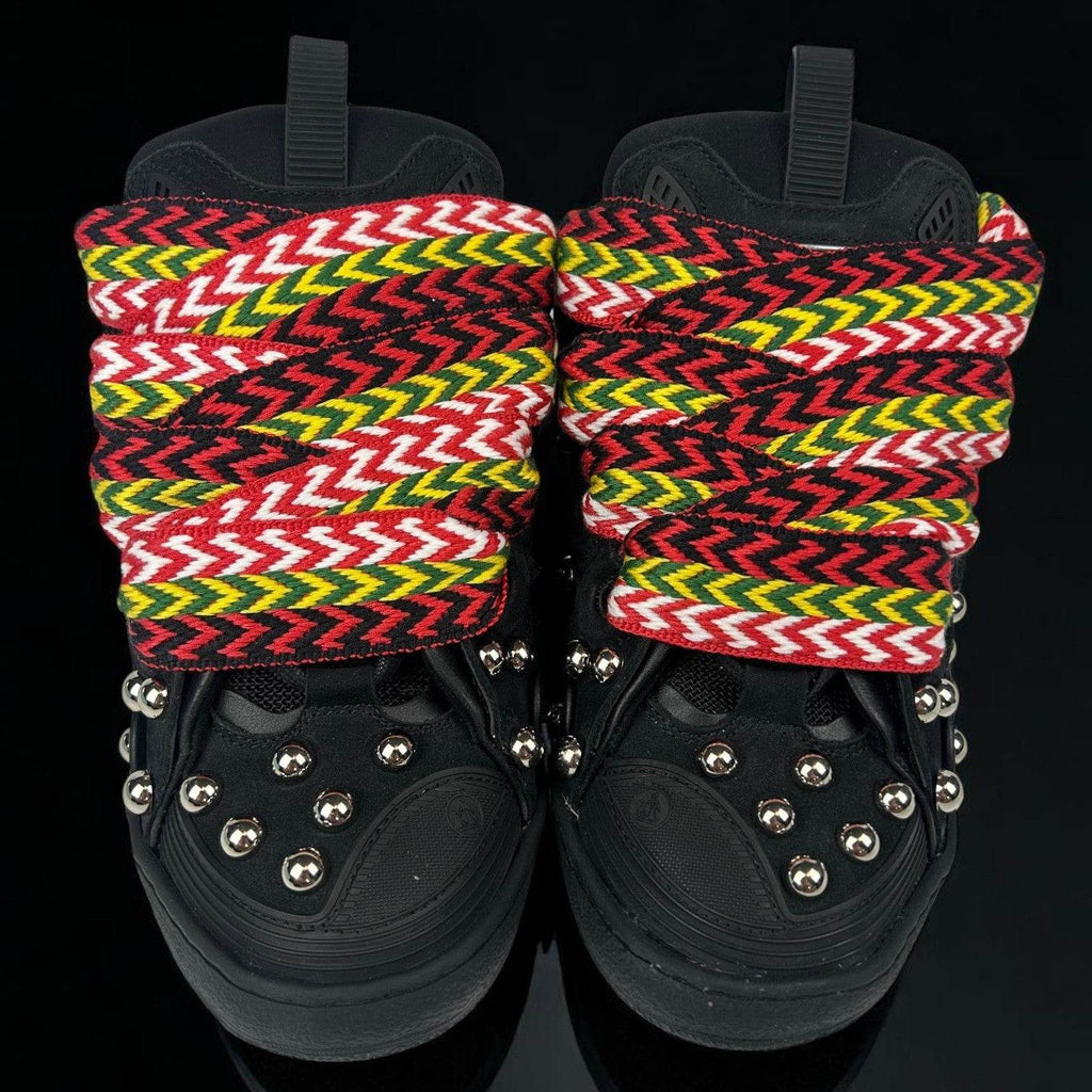 Lanvin Curb Black Studs Sneakers - V STEALS