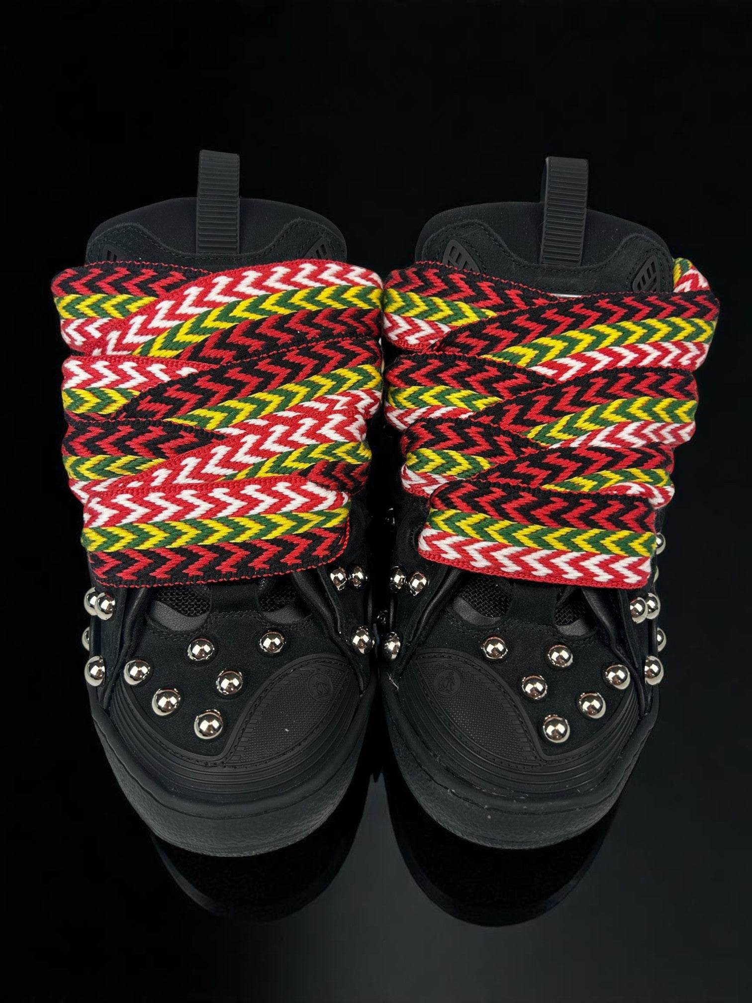 Lanvin Curb Black Studs Sneakers - V STEALS