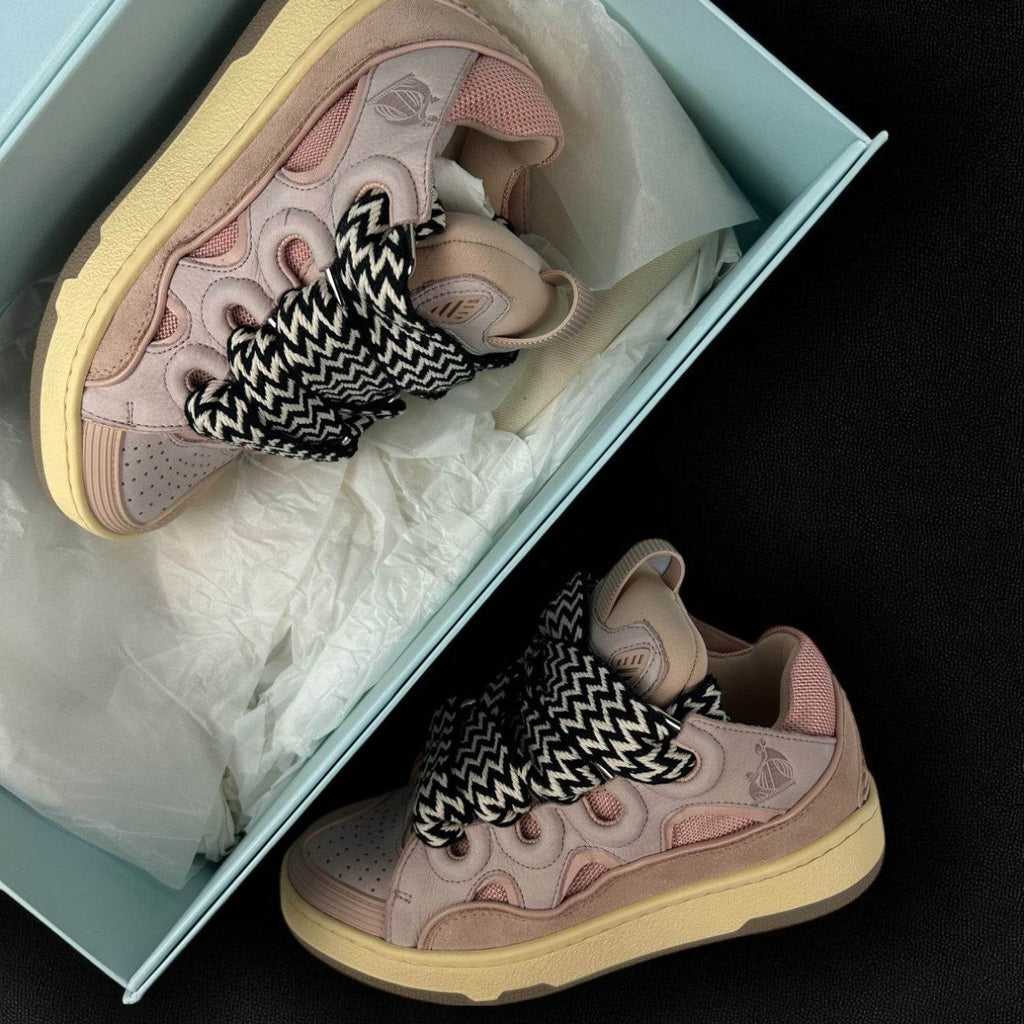 Lanvin Curb Pink Sneakers - V STEALS