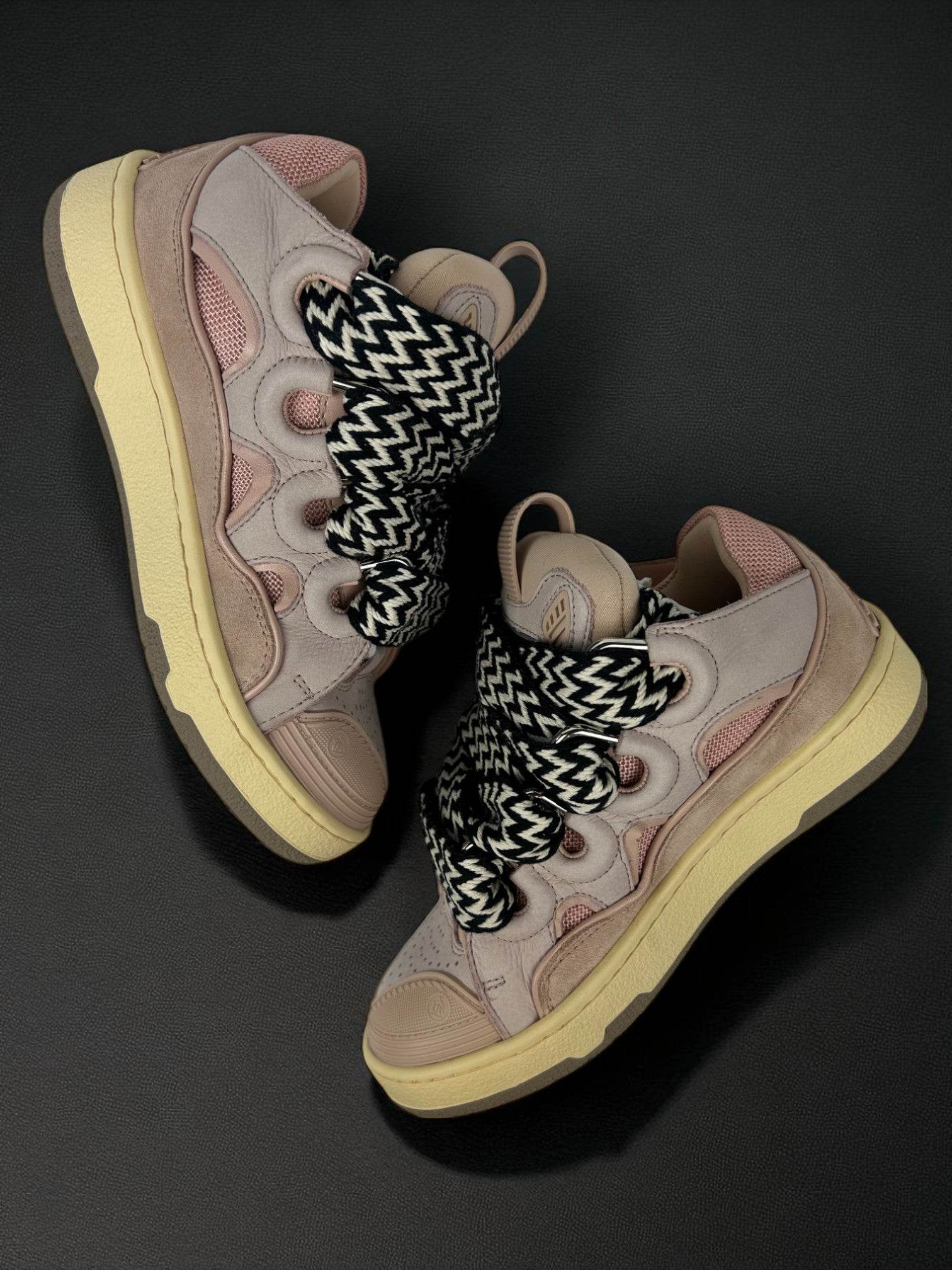 Lanvin Curb Pink Sneakers - V STEALS