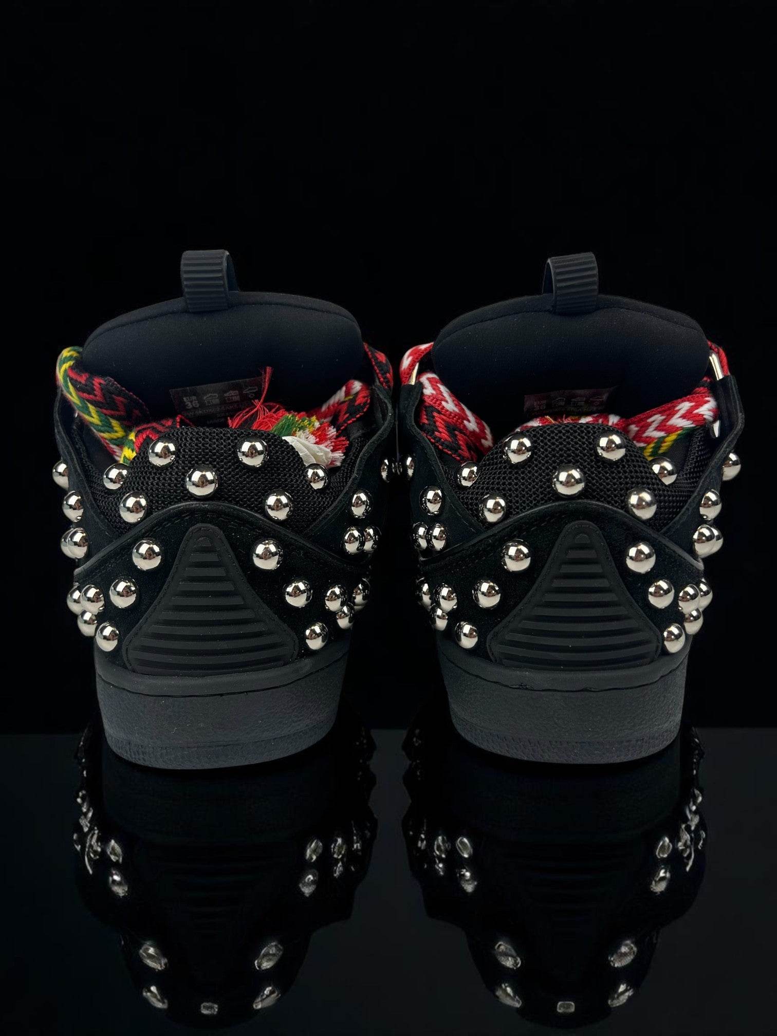 Lanvin Curb Black Studs Sneakers - V STEALS