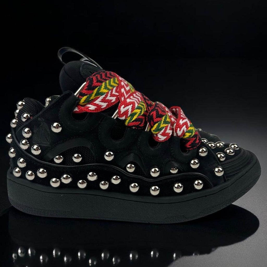Lanvin Curb Black Studs Sneakers - V STEALS