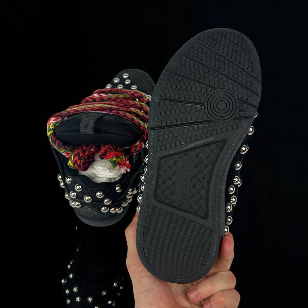 Lanvin Curb Black Studs Sneakers - V STEALS