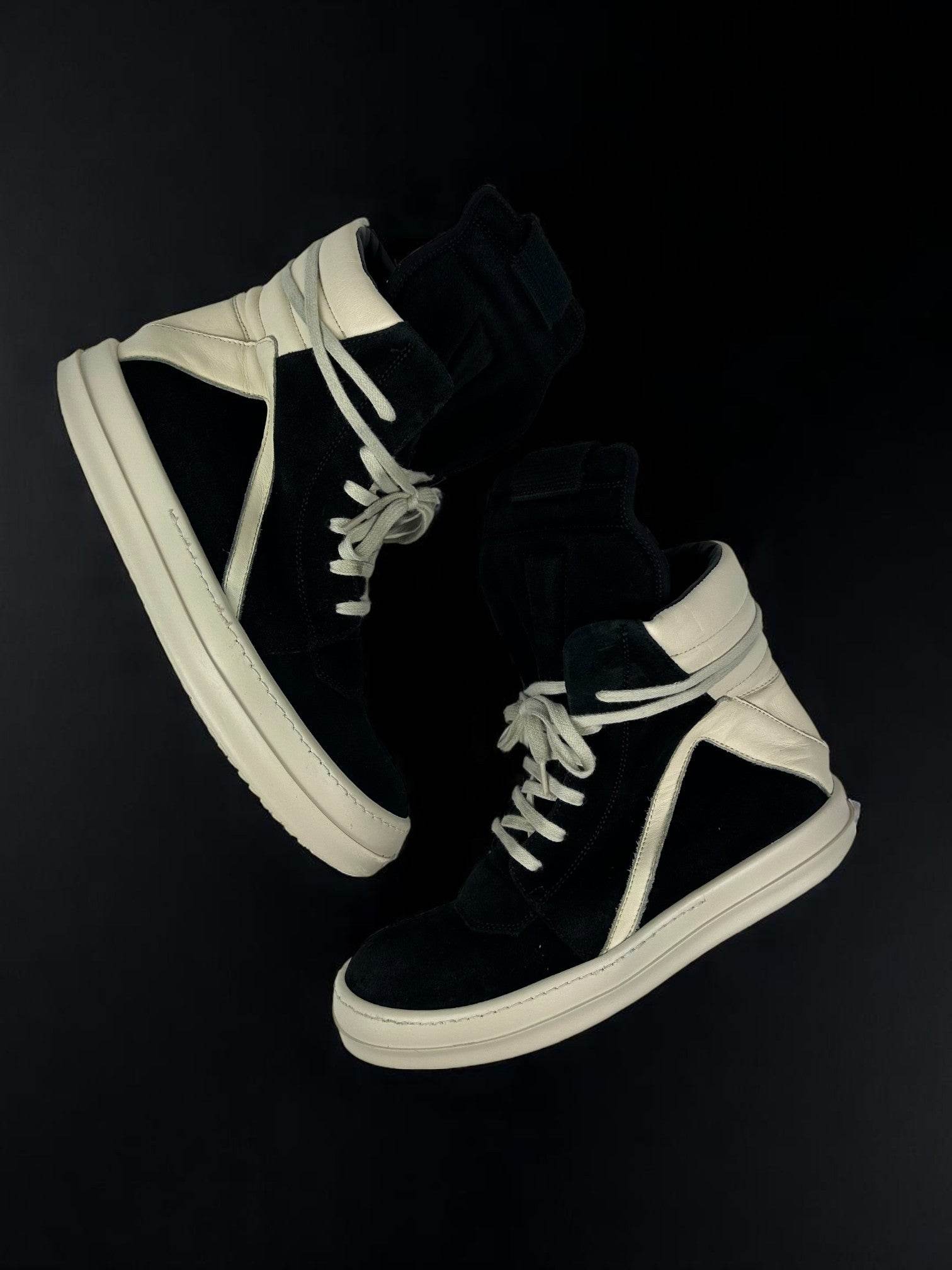 Rick Owens Geobasket Black Suede - V STEALS