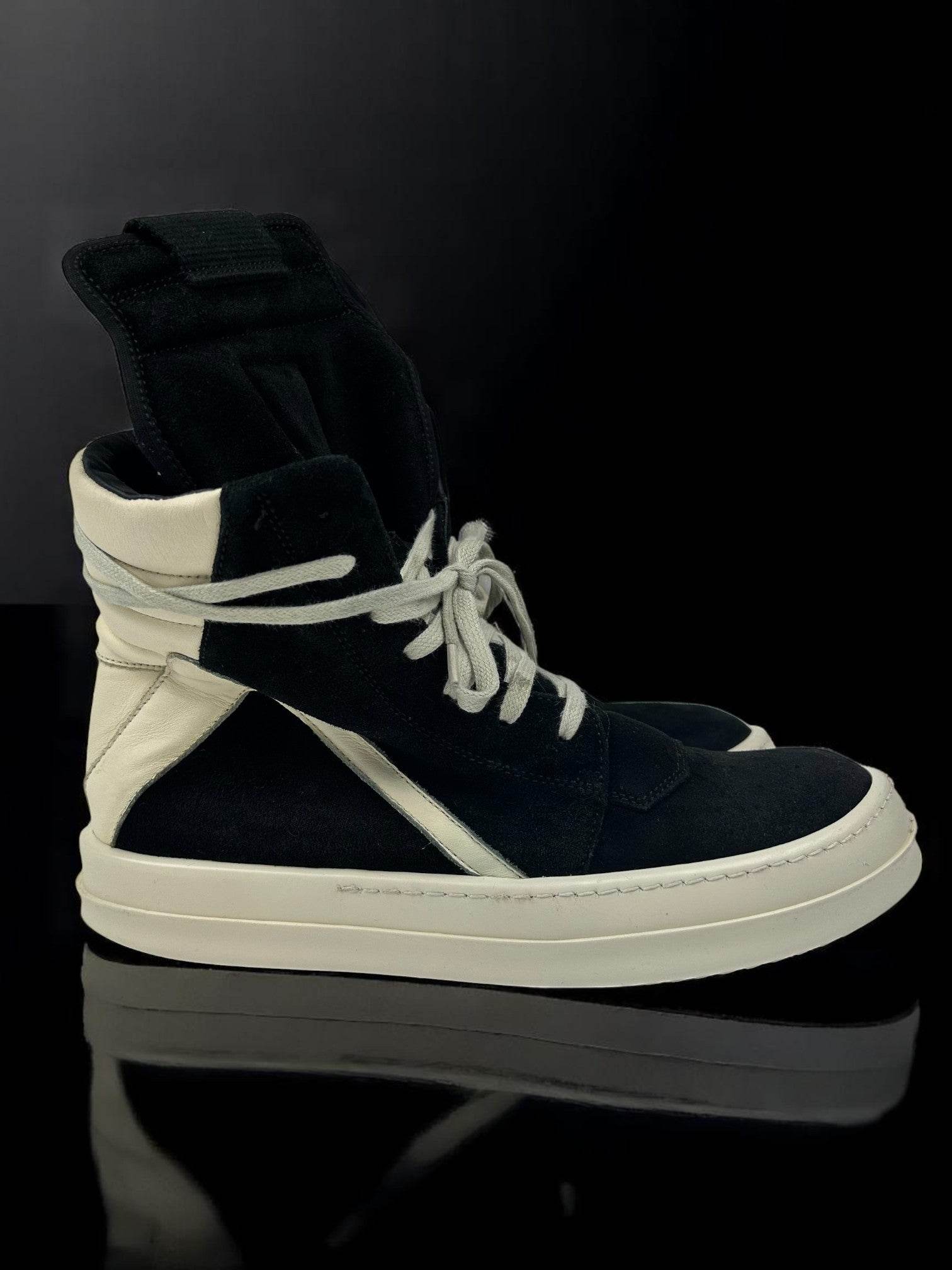 Rick Owens Geobasket Black Suede - V STEALS