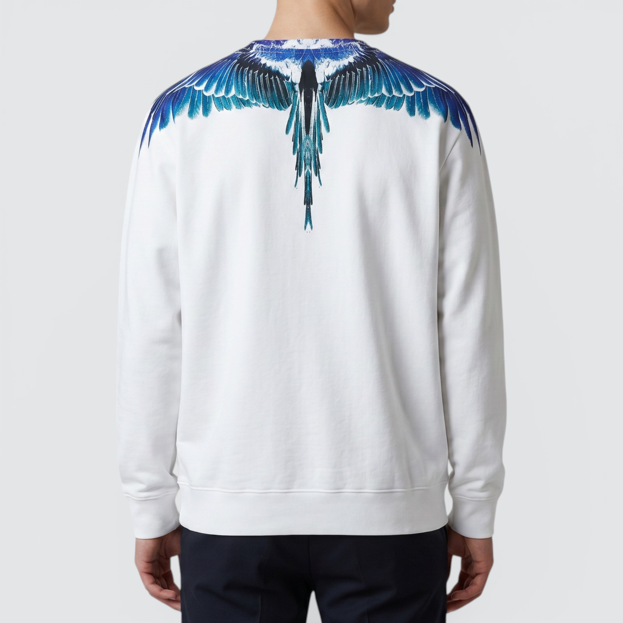 Marcelo Burlon Blue Wings Sweatshirt