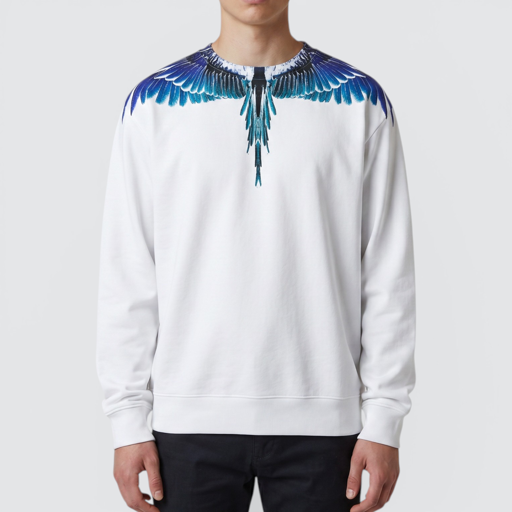 Marcelo Burlon Blue Wings Sweatshirt