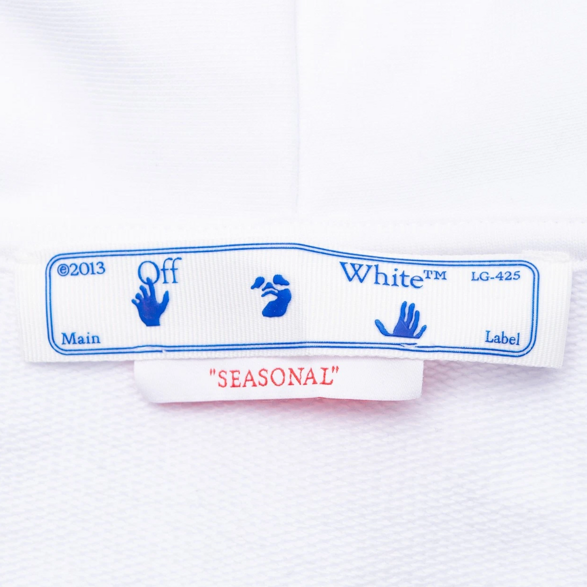 Off-White Seasonal Hoodie White Embroidered