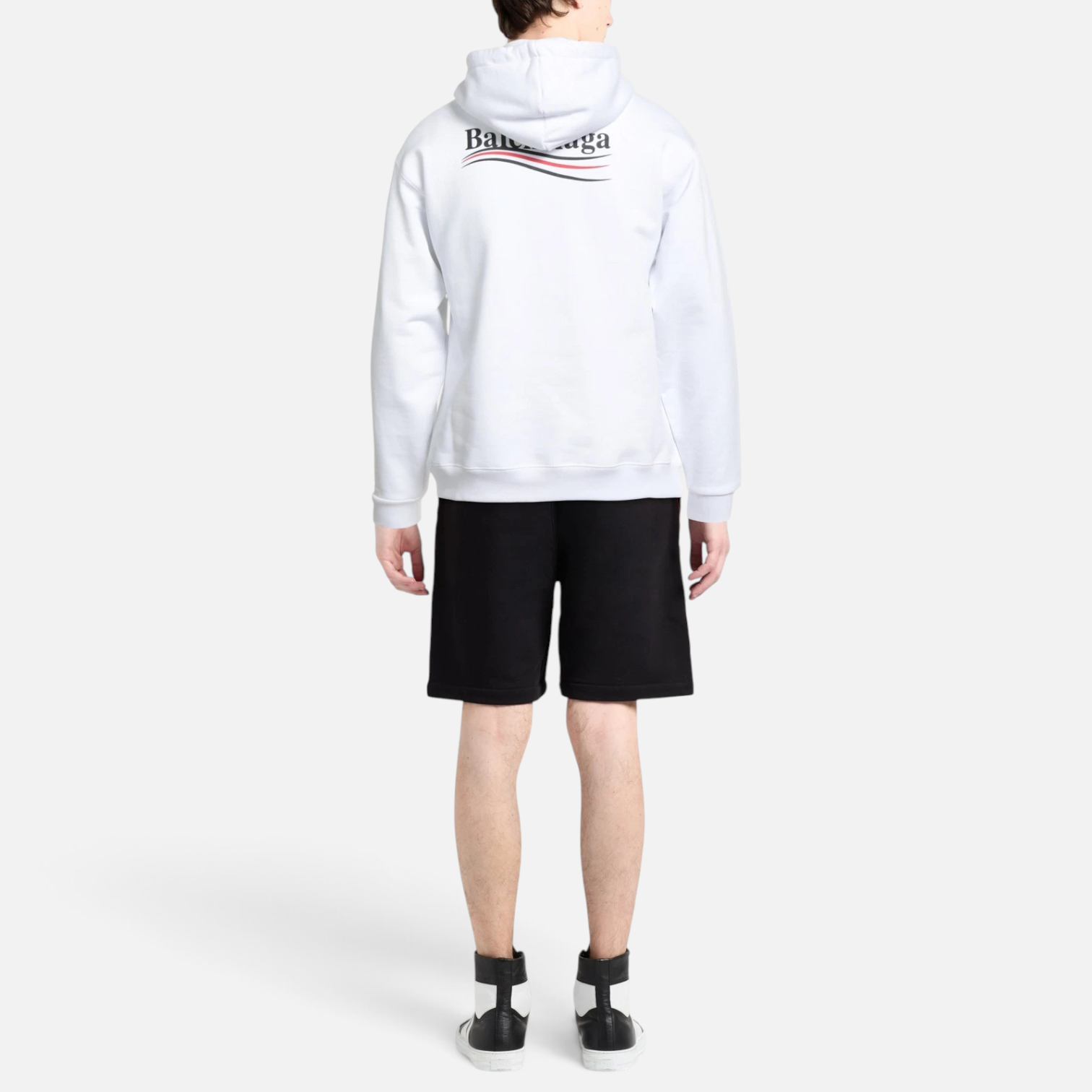 Balenciaga Political Campaign Hoodie White | Hanorac Balenciaga