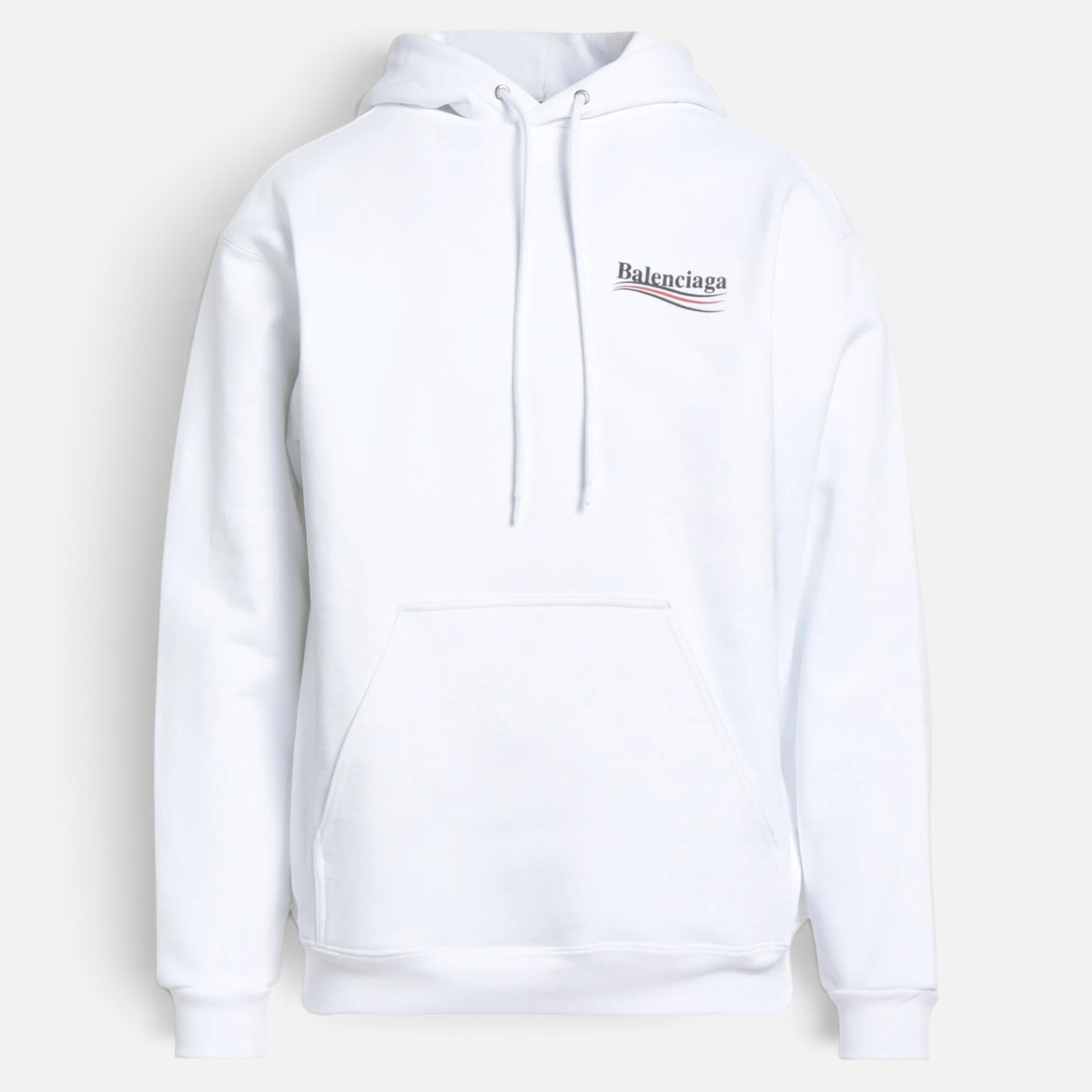 Balenciaga Political Campaign Hoodie White | Hanorac Balenciaga