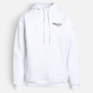 Balenciaga Political Campaign Hoodie White | Hanorac Balenciaga