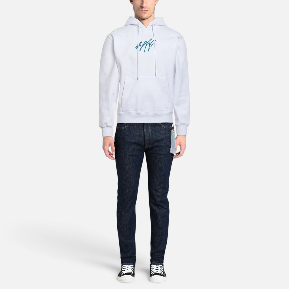 Off-White Seasonal Hoodie White Embroidered