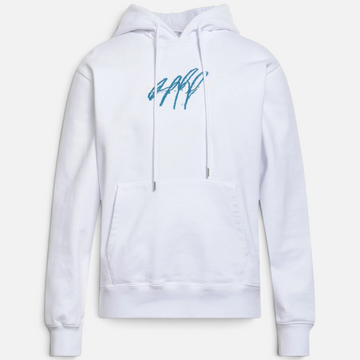 Off-White Seasonal Hoodie White Embroidered